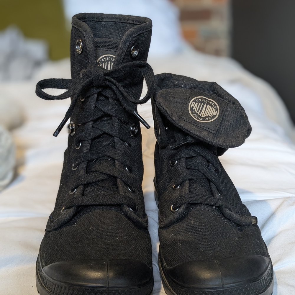 Palladium Black High-Top Sneakers
